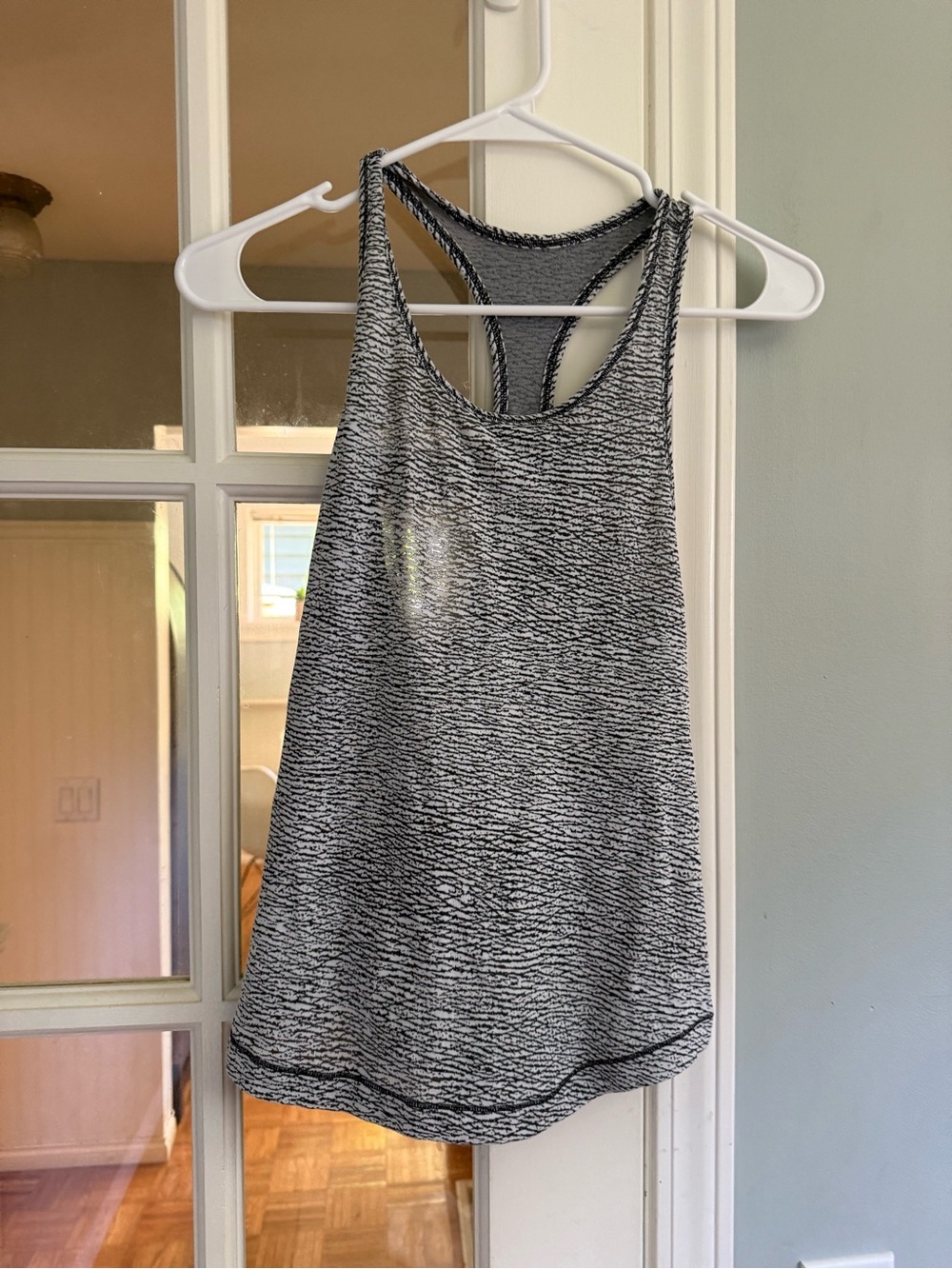 lululemon athletica Black & White Space-Dye Racerback Tank